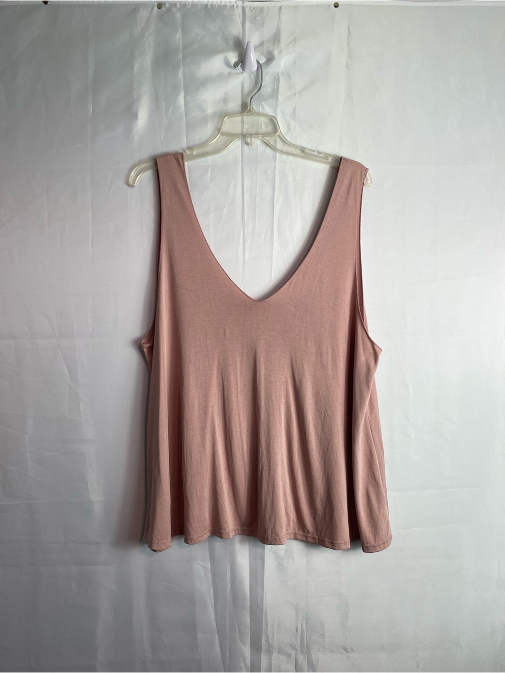 Abound Dusty Rose V-Neck Swing Tank Top - Picture 3 of 4